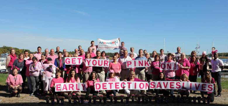 Mersen Newburyport Team pink up the port photo